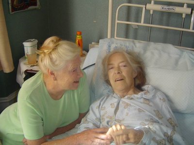 Praying with a patient