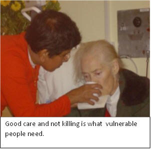 Elderly person being fed